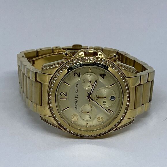 Michael Kors Blair MK5166 Women's Gold Stainless Steel Analog Dial Watch MP856 - Picture 7 of 12